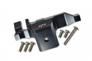 GPM TRX4038GCB ALUMINUM TRANSMISSION LOWER SPUR GEAR CASE COVER 1/10 ELECTRIC 4WD TRX4 DEFENDER TRAIL CRAWLER - Black - TRX4038GCB-BK