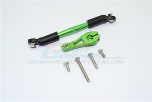 GPM TRX416025 ALUMINUM SERVO HORN WITH STEERING LINK 1/10 ELECTRIC 4WD TRX4 DEFENDER TRAIL CRAWLER - Green - TRX416025-G