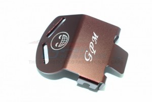 GPM TRX4333A ALUMINUM F/R GEAR BOX BOTTOM PROTECTOR MOUNT 1/10 ELECTRIC 4WD TRX4 DEFENDER TRAIL CRAWLER - Brown - TRX4333A-BR