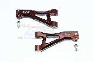 GPM MAS054 ALUMINUM FRONT UPPER ARMS 1/10 4WD ELECTRIC SENTON 6S BLX SUPER-DUTY SHORT - Brown - MAS054-BR