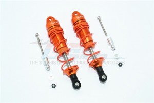 GPM MAS100F ALUMINUM FRONT ADJUSTABLE DAMPERS 100MM 1/10 4WD ELECTRIC SENTON 6S BLX SUPER-DUTY SHORT - Orange - MAS100F-OR-OR-BEBK