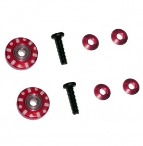 9mm Aluminum Ball -Race Rollers ( Ringless ) TAMIYA MINI 4WD - M4WD-29/RE