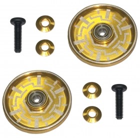 19mm Aluminum Ball -Race Rollers ( Ringless ) TAMIYA MINI 4WD - M4WD-32/GO