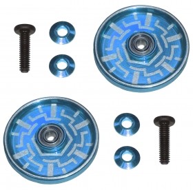 19mm Aluminum Ball -Race Rollers ( Ringless ) TAMIYA MINI 4WD - M4WD-32/LB