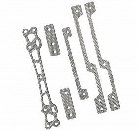 Silver Carbon Chassis surrounding set For MA-MS TAMIYA MINI 4WD - M4WD-46/SG