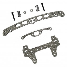 3RACING M4WD-50 Carbon Wide Front Swing Roller Plate TAMIYA MINI 4WD - M4WD-50/SG