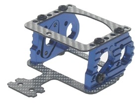 3RACING KZ-01/BU AL Motor Mount W/ Graphite Plate For Mini-Z MR-02 MM & MR-015 - KZ-01/BU/SG