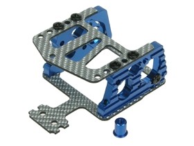 3RACING KZ-06/BU/SG AL Motor Mount W/ Graphite Plate Ver. 2 For Mini-Z MR-02 RM(wheel base90mm,94mm&98mm) - KZ-06/BU/SG