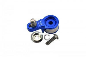GPM TRX4025T/S ALUMINUM SERVO HORN W. BUILT-IN SPRING (FOR LOCKING DIFF) 1/10 ELECTRIC 4WD TRX4 DEFENDER TRAIL CRAWLER - Blue - TRX4025T/S-B