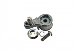 GPM TRX4025T/S ALUMINUM SERVO HORN W. BUILT-IN SPRING (FOR LOCKING DIFF) 1/10 ELECTRIC 4WD TRX4 DEFENDER TRAIL CRAWLER - Gun silver - TRX4025T/S-GS