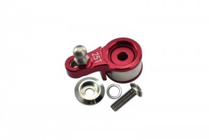 GPM TRX4025T/S ALUMINUM SERVO HORN W. BUILT-IN SPRING (FOR LOCKING DIFF) 1/10 ELECTRIC 4WD TRX4 DEFENDER TRAIL CRAWLER - Red - TRX4025T/S-R