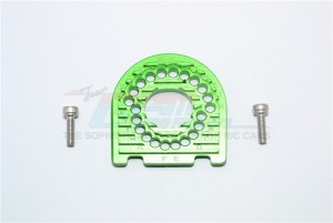 GPM GT018 ALUMINUM MOTOR MOUNT PLATE WITH HEAT SINK FINS 1/10 4WD FORD GT4-TEC 2.0 / 4-TEC 3.0 93054-4 - Green - GT018-G