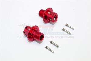 GPM ARR010/+13MM ALUMINUM 13MM HEX ADAPTERS ARRMA TYPHON SENTON TALION KRATON - Red - ARR010/+13MM-R