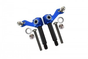 GPM LB021 ALUMINIUM FRONT KNUCKLE ARM  TAMIYA LUNCH BOX - Blue - LB021-B