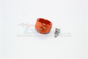ALUMINUM FRONT OR REAR DIFFERENTIAL CASE 1/8 4WD E6 III HX MONSTER TRUCK EP #505005 - E6011-OR