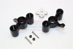 ALUMINUM FRONT/REAR KNUCKLE ARM WITH DELRIN COLLARS 1/8 4WD E6 III HX MONSTER TRUCK EP #505005 - E6021-BK