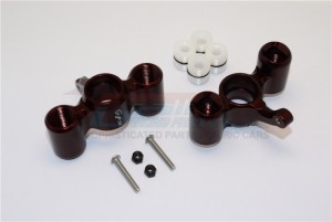 ALUMINUM FRONT/REAR KNUCKLE ARM WITH DELRIN COLLARS 1/8 4WD E6 III HX MONSTER TRUCK EP #505005 - E6021-BR