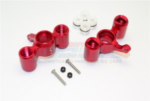 ALUMINUM FRONT/REAR KNUCKLE ARM WITH DELRIN COLLARS 1/8 4WD E6 III HX MONSTER TRUCK EP #505005 - Red - E6021-R