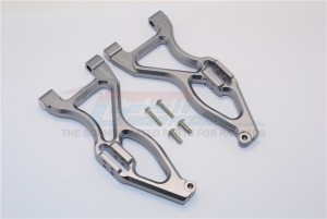 ALLOY FRONT OR REAR LOWER SUSPENSISON ARMS 1/8 4WD E6 III HX MONSTER TRUCK EP #505005 - Gun silver - E6055F/R-GS