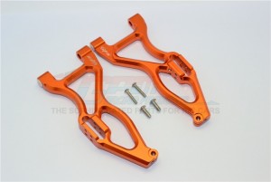 ALLOY FRONT OR REAR LOWER SUSPENSISON ARMS 1/8 4WD E6 III HX MONSTER TRUCK EP #505005 - E6055F/R-OR