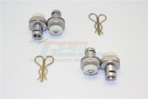 ALUMINIUM FRONT & REAR MAGNETIC BODY MOUNT 1/8 4WD E6 III HX MONSTER TRUCK EP #505005 - E6201FR-GS