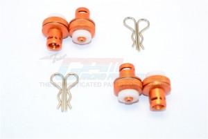 ALUMINIUM FRONT & REAR MAGNETIC BODY MOUNT 1/8 4WD E6 III HX MONSTER TRUCK EP #505005 - E6201FR-OR