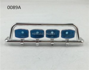 Roof Top Lights Bar 4 Square W/ Plastic Stands For RC Tamiya 1/14 Tractor Truck - HH-UP0089A