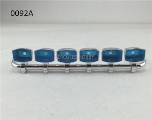 Roof Top Lights Bar 6 Square Lights W/ Stands For RC Tamiya Scania 1/14 Tractor - HH-UP0092A