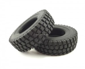 Rubber Wide Offroad Tyre W/ Sponge Insert RC Tamiya 1/14 Tractor Truck - HH-SP0008