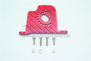 GPM SB018 ALUMINUM MOTOR MOUNT PLATE WITH HEAT SINK FINS TEAM LOSI 1/6 SUPER BAJA REY 4X4 - Red - SB018-R