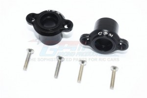 GPM SB022 ALUMINUM REAR AXLE ADAPTERS TEAM LOSI 1/6 SUPER BAJA REY 4X4 - Black - SB022-BK