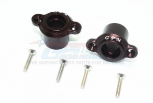 GPM SB022 ALUMINUM REAR AXLE ADAPTERS TEAM LOSI 1/6 SUPER BAJA REY 4X4 - Brown - SB022-BR