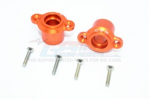GPM SB022 ALUMINUM REAR AXLE ADAPTERS TEAM LOSI 1/6 SUPER BAJA REY 4X4 - Orange - SB022-OR