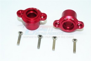GPM SB022 ALUMINUM REAR AXLE ADAPTERS TEAM LOSI 1/6 SUPER BAJA REY 4X4 - Red - SB022-R
