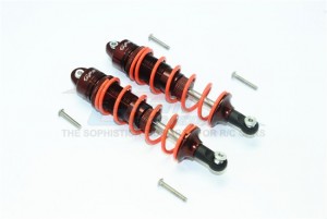 ALUMINUM FRONT/REAR ADJUSTABLE DAMPERS 110MM 1/8 NERO 6S BLX AR106011/AR106009 - MAN110F/R-BR-BEBK