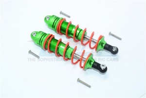 ALUMINUM FRONT/REAR ADJUSTABLE DAMPERS 110MM 1/8 NERO 6S BLX AR106011/AR106009 - MAN110F/R-G-BEBK