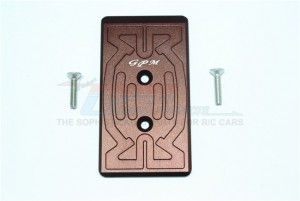GPM MAN331R ALUMINUM REAR CHASSIS PROTECTION PLATE 1/8 NERO 6S BLX AR106011/AR106009 - MAN331R-BR