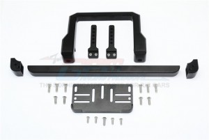 ALUMINUM FRONT BRUSHGUARD BUMPER 1/10 ELECTRIC 4WD TRX4 DEFENDER TRAIL CRAWLER - TRX4330FD-BK