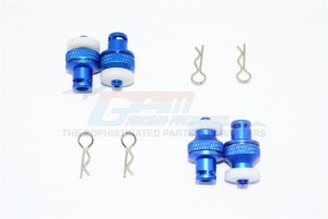 ALUMINUM FRONT & REAR MAGNETIC BODY MOUNT FOR TACTICAL UNIT BODY - Blue - TRX4T201FRA-B
