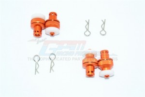 ALUMINUM FRONT & REAR MAGNETIC BODY MOUNT FOR TACTICAL UNIT BODY - Orange - TRX4T201FRA-OR