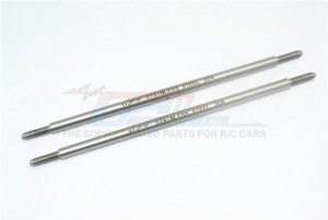 GPM UDR014S/SH STAINLESS STEEL 304 REAR UPPER ADJUSTABLE TURNBUCKLE (NO BALL ENDS) 1/7 UNLIMITED DESERT RACER PRO-SCALE 4X4-85076-4 - steel - UDR014S/SH-OC