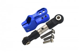 GPM UDR16025 ALUMINUM SERVO HORN WITH SST ADJUSTABLE TIE RODS 1/7 UNLIMITED DESERT RACER PRO-SCALE 4X4-85076-4 - Blue - UDR16025-B