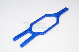 GPM SLA0126LCG ALUMINIUM BATTERY HOLDER TRAXXAS SLASH 4X4 & LOW-CG 68086-2 - Blue - SLA0126LCG-B