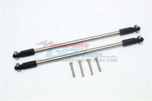 GPM UDR014S STAINLESS STEEL ADJUSTABLE REAR UPPER CHASSIS LINK TIE RODS 8542 TRAXXAS 1/7 UNLIMITED DESERT RACER PRO-SCALE 4X4 85076-4 - UDR014S-OC-BEBK