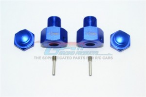 GPM SB010/+5MM ALUMINUM HEX ADAPTER (+2MM) 1/6 4WD SUPER BAJA REY 4X4 PERFORMANCE DESERT - Blue - SB010/+5MM-B