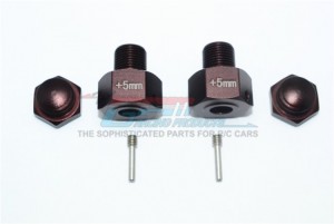 GPM SB010/+5MM ALUMINUM HEX ADAPTER (+2MM) 1/6 4WD SUPER BAJA REY 4X4 PERFORMANCE DESERT - SB010/+5MM-BR