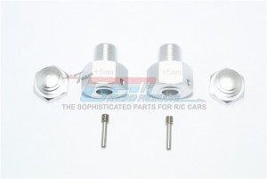GPM SB010/+5MM ALUMINUM HEX ADAPTER (+2MM) 1/6 4WD SUPER BAJA REY 4X4 PERFORMANCE DESERT - Silver - SB010/+5MM-S