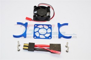 ALUMINIUM MOTOR HEATSINK WITH COOLING FAN  TRAXXAS SLASH 4X4 & LOW-CG 68086-2 - SLA018FANLCG-B