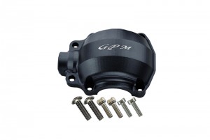 GPM UDR012A ALUMINUM FRONT GEAR BOX COVER 8580 TRAXXAS 1/7 UNLIMITED DESERT RACER 85076-4 - Black - UDR012A-BK