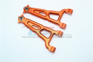 GPM SB054 ALUMINUM FRONT UPPER SUSPENSION ARM  1/10 4WD ROCK REY BRUCHLESS ROCK RACER-LOS03009T1/T2 - Orange - SB054-OR